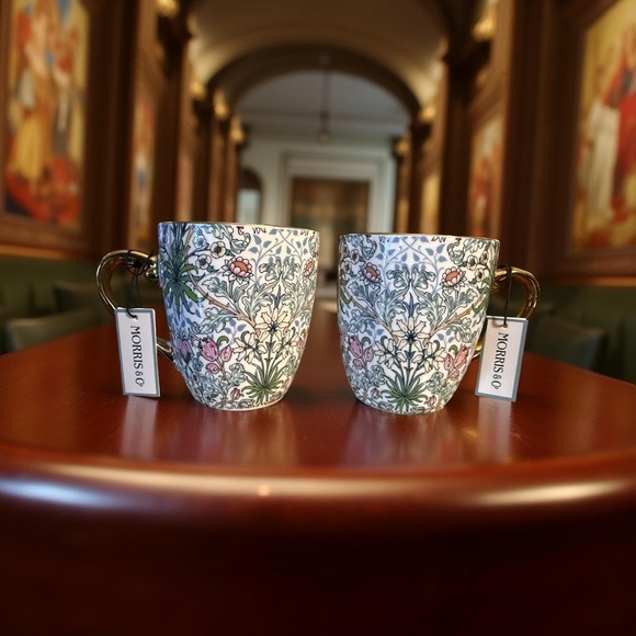 Morris & Co. NWT Qty of 2 William Morris Elegant Bone China Floral Mug Set - Picture 10 of 10